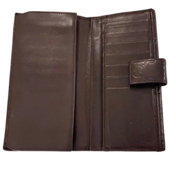 GUCCI- Guccissima Signature Continental Wallet Chocolate-Excellent Condition - Picture 3 of 16
